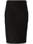 Boutique Moschino Midi Pencil Skirt, Women's, Size: 40, Black, Cotton/polyester/acetate