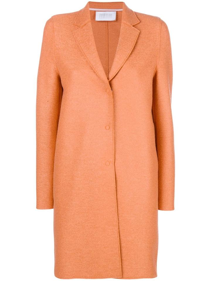 Harris Wharf London Cocoon Wool Coat - Yellow & Orange
