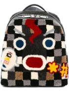 Fendi Fendi Faces Shearling Backpack