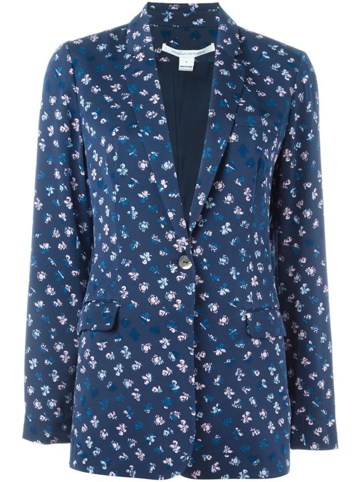Diane Von Furstenberg Daisy Buds Print Jacket