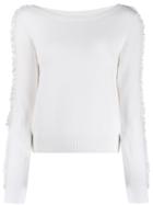 See By Chloé Ruffle Detail Knit Top - White