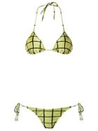 Adriana Degreas Triangle Bikini Set - Green