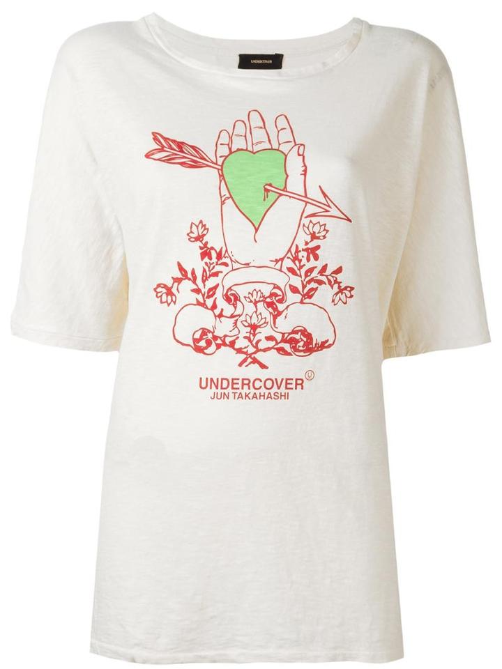 Undercover Printed T-shirt, Women's, Nude/neutrals, Cotton