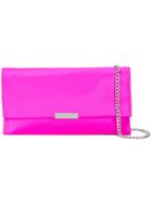 Loeffler Randall Slim Clutch Bag - Pink & Purple