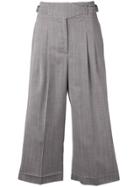 Golden Goose Deluxe Brand Cropped Herringbone Trousers - Grey
