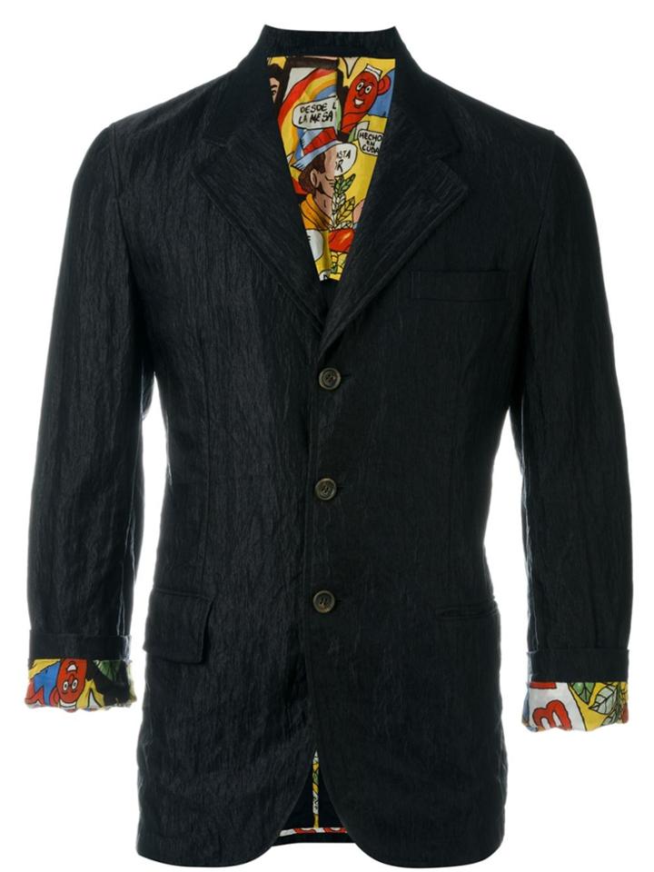 Comme Des Garçons Vintage Creased Blazer - Black