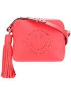Anya Hindmarch Smiley Crossbody Bag, Red, Calf Leather