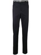 Neil Barrett Belted Straight Leg Trousers - Blue