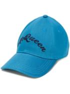 Alexander Mcqueen Logo Embroidered Baseball Cap - Blue