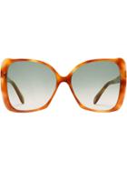 Gucci Eyewear Oversize Square-frame Sunglasses - Brown