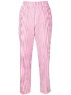 P.a.r.o.s.h. Striped Trousers - Red