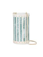 Nathalie Trad Alexis Cylinder Shell Bag - White