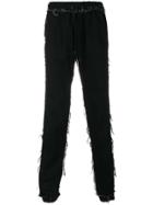 Andrea Crews Frayed Trousers - Black