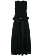 Comme Des Garçons Noir Kei Ninomiya Belted Midi Dress - Black