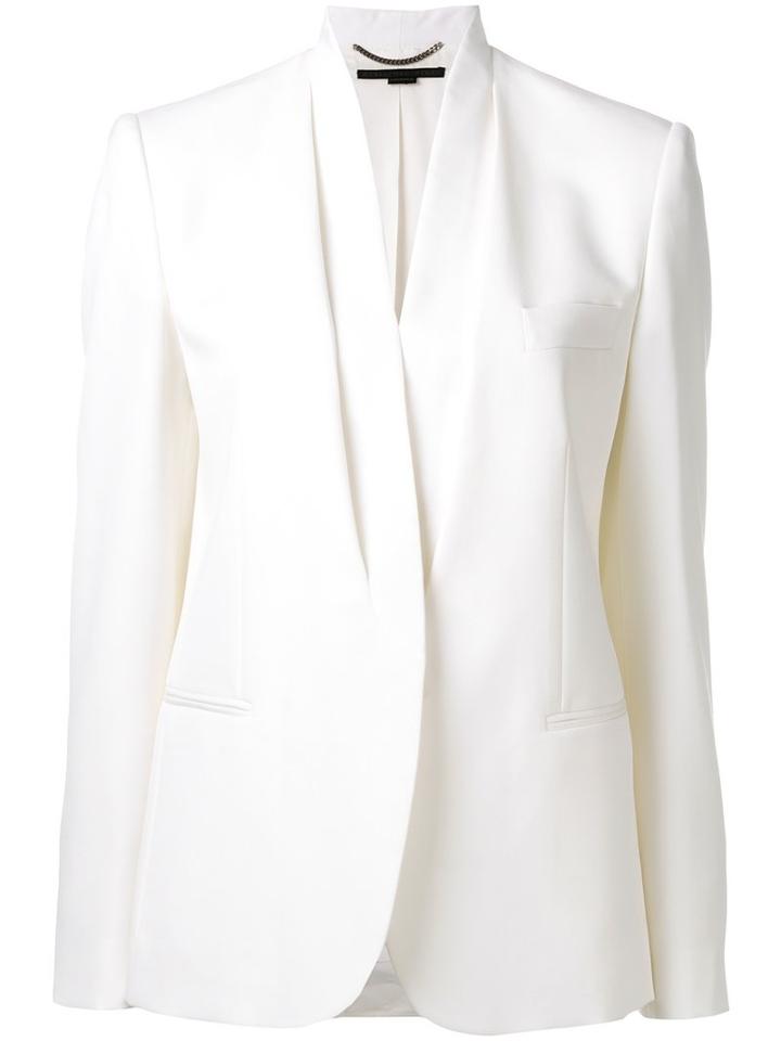 Stella Mccartney Fleur Jacket, Women's, Size: 40, White, Wool/cotton/viscose/cupro