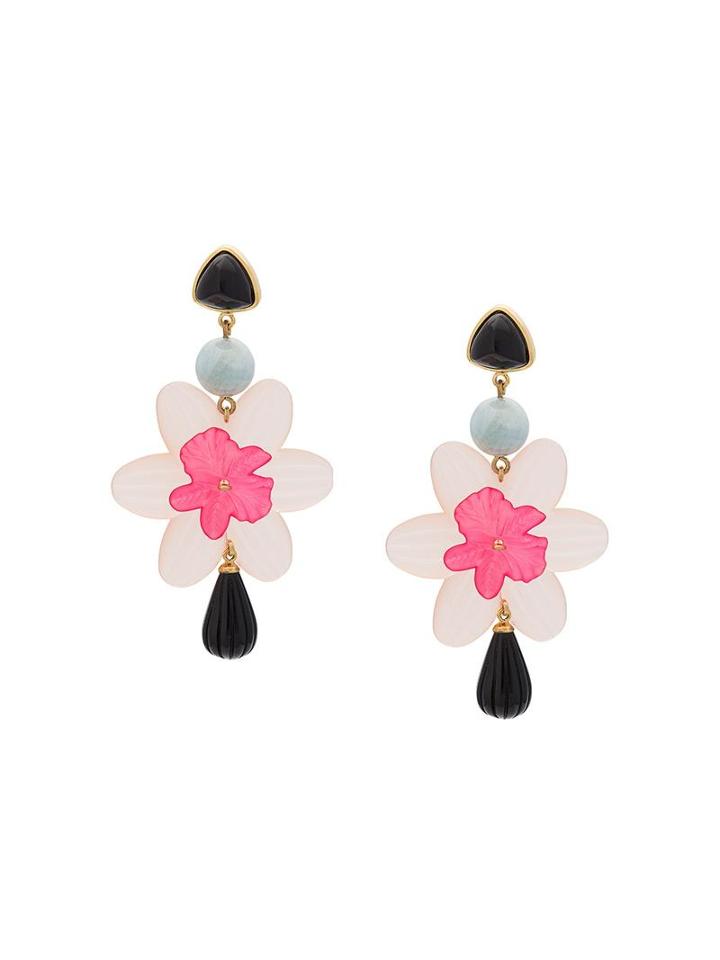 'mariposa' Earrings, Women's, Pink/purple, Lizzie Fortunato Jewels