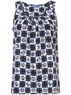 Emilio Pucci Patterned Vest Top - Black