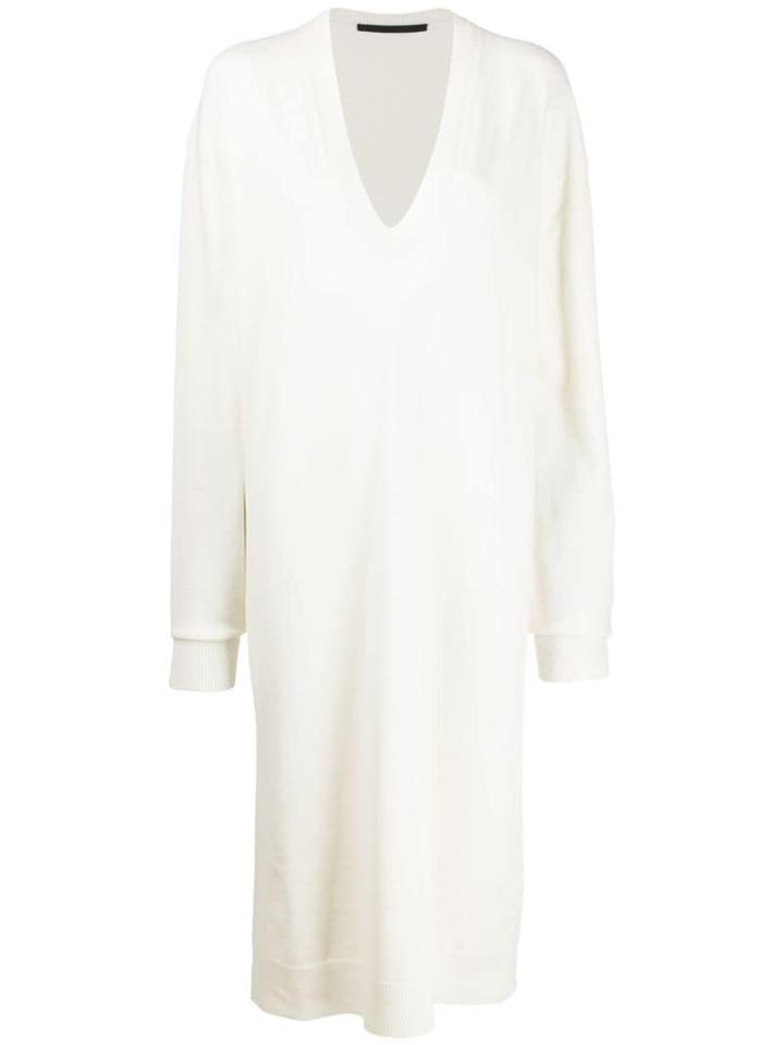 Haider Ackermann Oversized Jumper Dress - White