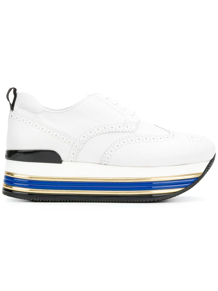 Hogan H348 Maxi Platform Sneakers - White