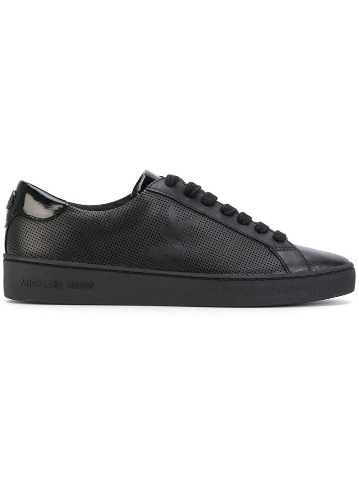 Michael Michael Kors Perforated Laterals Lace-up Sneakers - Black