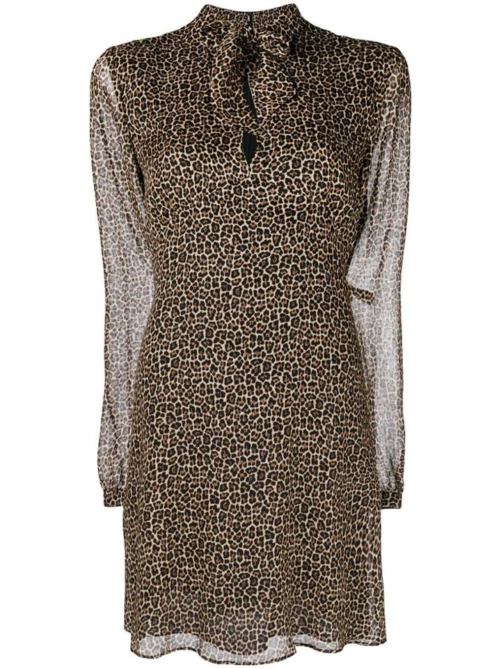 Saint Laurent Lightweight Mini Dress - Brown
