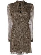 Saint Laurent Lightweight Mini Dress - Brown