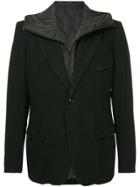 Yohji Yamamoto Padded Panel Layered Blazer - Black