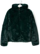 Save The Duck Kids Teen Reversible Padded Coat - Green