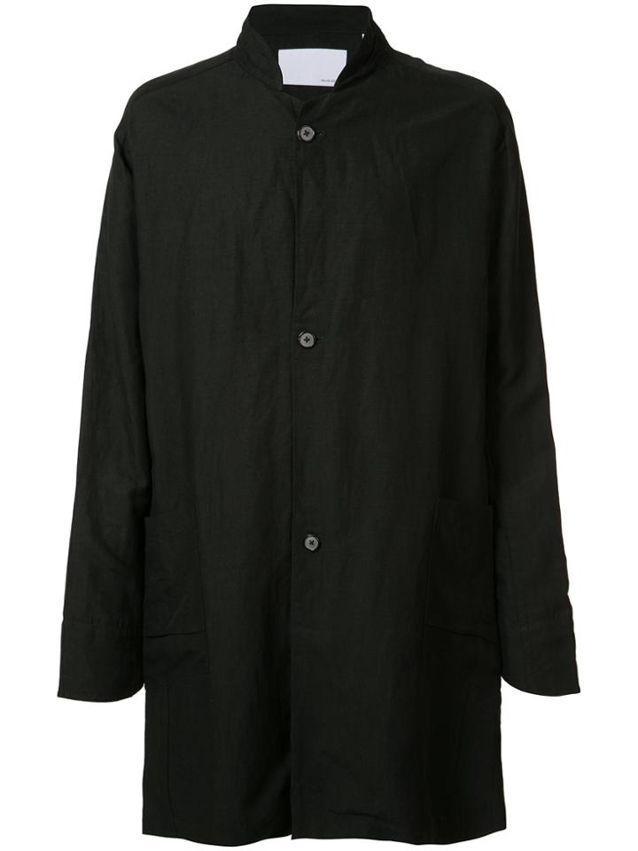 Private Stock Single Breasted Coat - Black