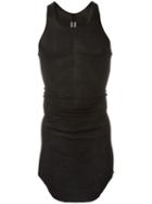 Rick Owens Ribbed Tank Top, Men's, Size: Medium, Black, Viscose/silk