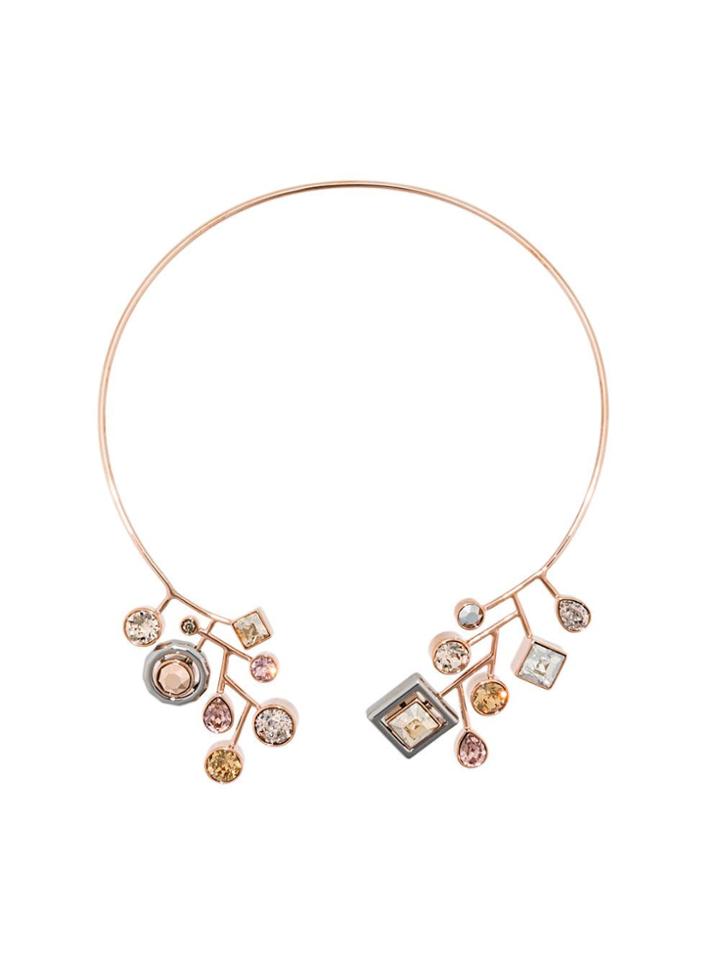 Atelier Swarovski Arbol Choker By Peter Piloto - Metallic
