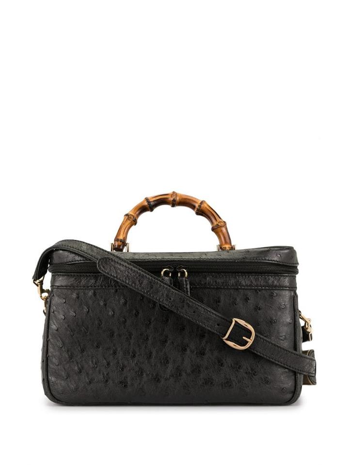 Gucci Pre-owned Bamboo Line 2way Cosmetic Bag - Black