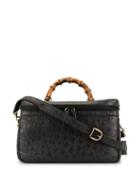 Gucci Pre-owned Bamboo Line 2way Cosmetic Bag - Black