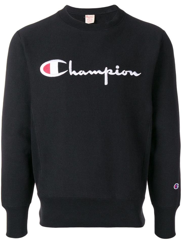 Champion Embroidered Logo Sweatshirt - Black