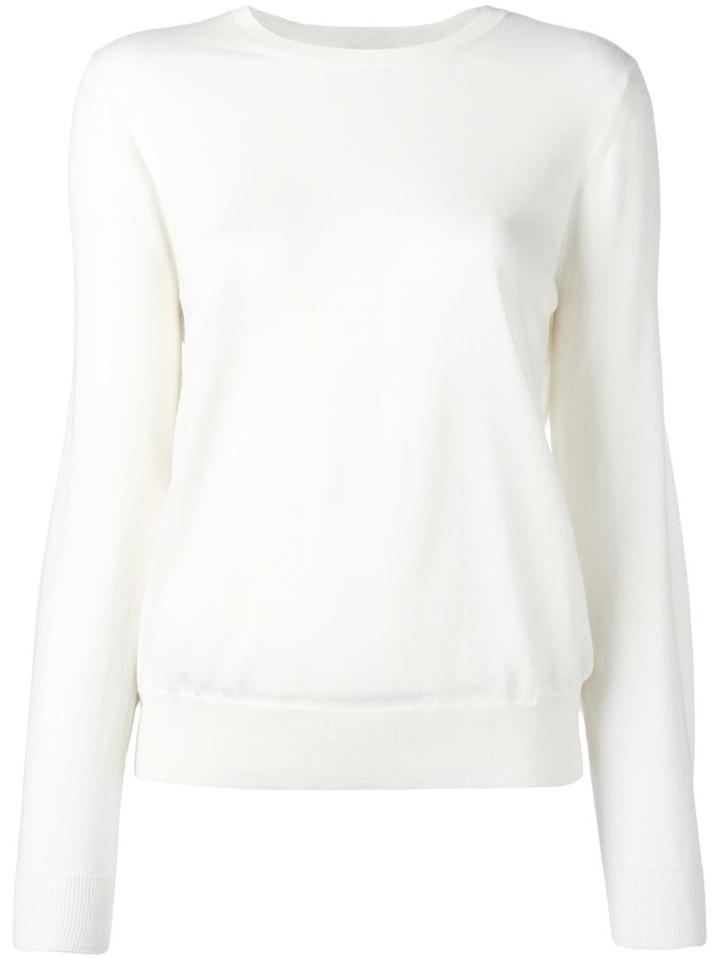 Burberry Round Neck Jumper, Women's, Size: Medium, Nude/neutrals, Wool