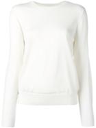 Burberry Round Neck Jumper, Women's, Size: Medium, Nude/neutrals, Wool