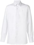 Canali Plain Button Shirt - Grey