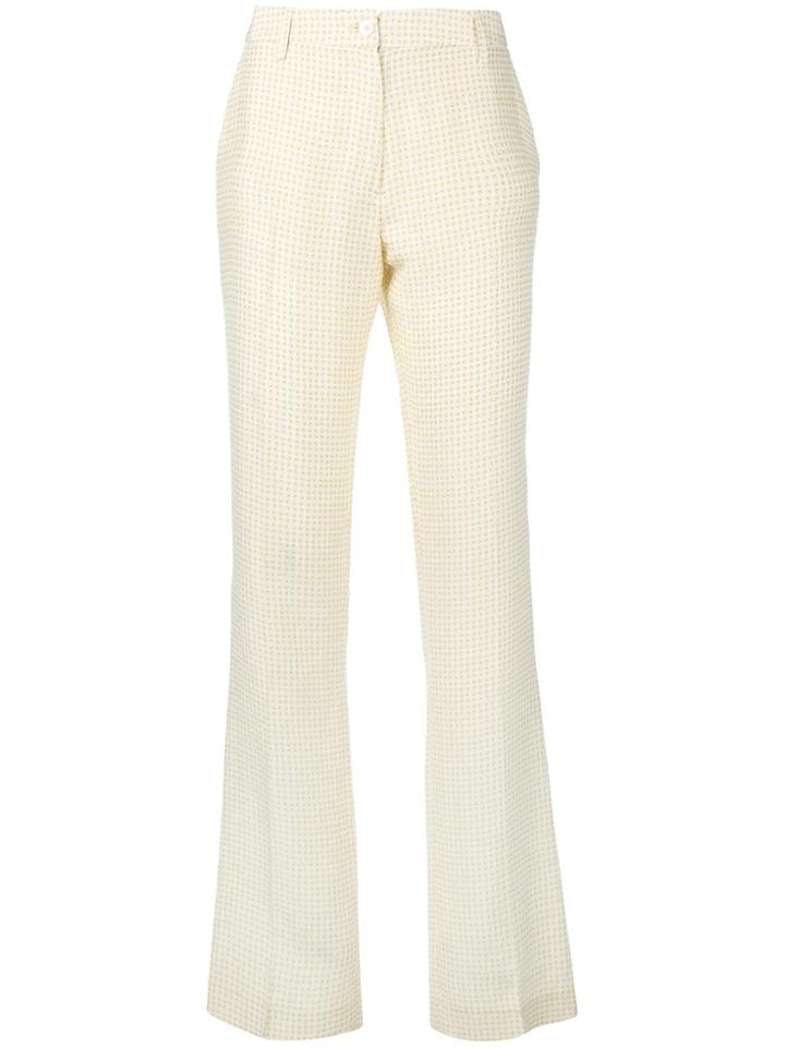 Kiton Embroidered Trousers - Yellow & Orange
