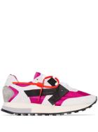 Off-white Colour-block Sneakers - Pink