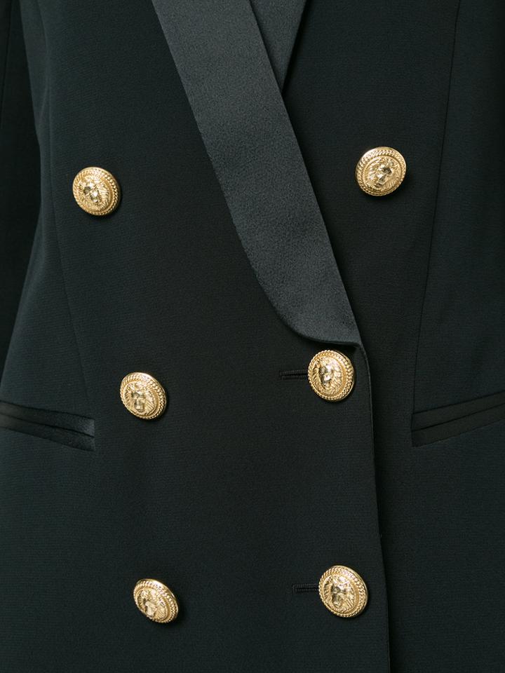 Balmain Satin Trim Jacket - Blue