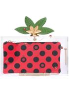 Charlotte Olympia - 'lucky Pandora' Embellished Perspex Clutch - Women - Plastic - One Size, Red, Plastic