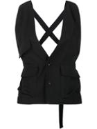 Y's 3 Pocket Vest, Women's, Size: 2, Black, Cupro/wool