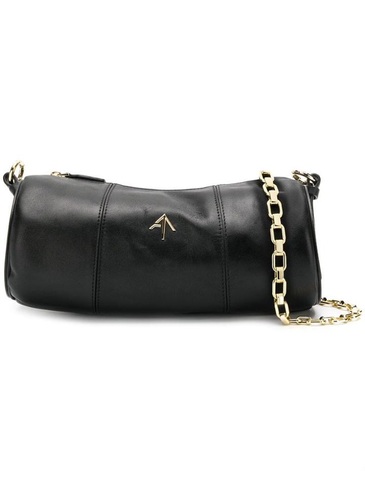 Manu Atelier Cylinder Shoulder Bag - Black