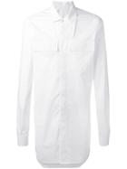 Rick Owens Long Length Shirt - White