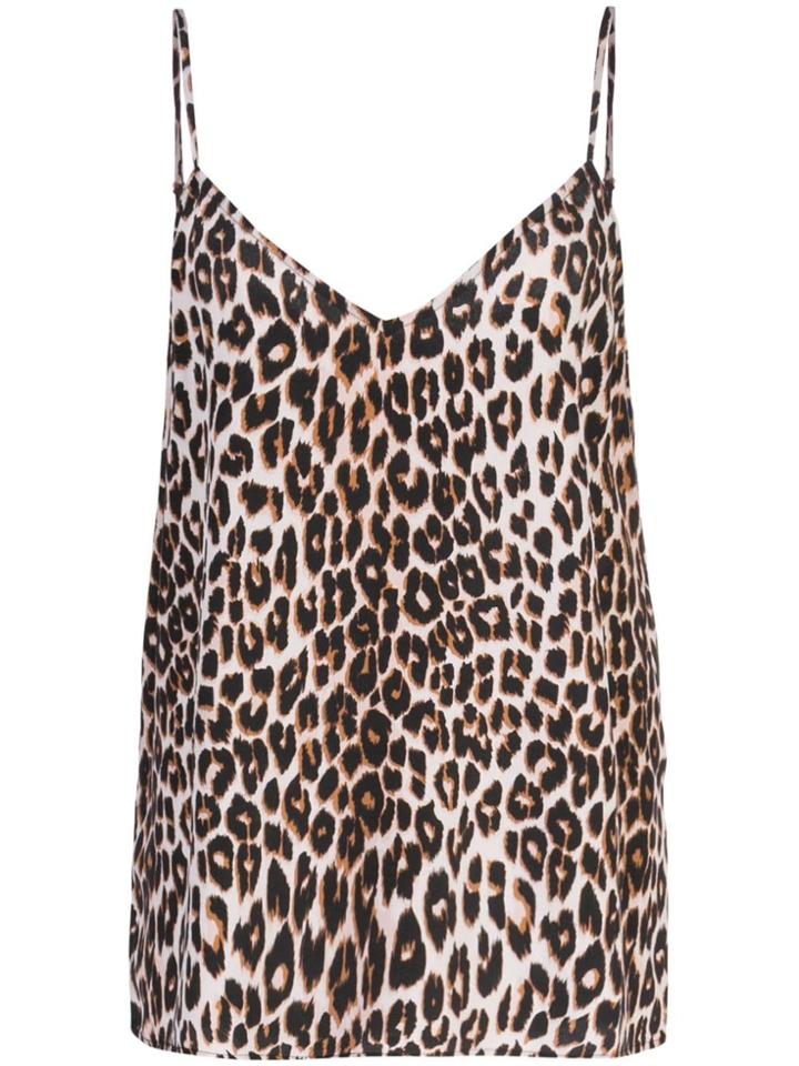 Equipment Leopard Print Camisole Top - Brown