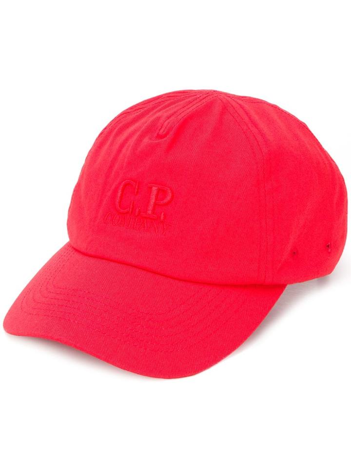 Cp Company Monochrome Embroidered Logo Hat