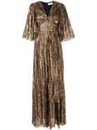 Peter Pilotto Striped Metallic Gown - Gold