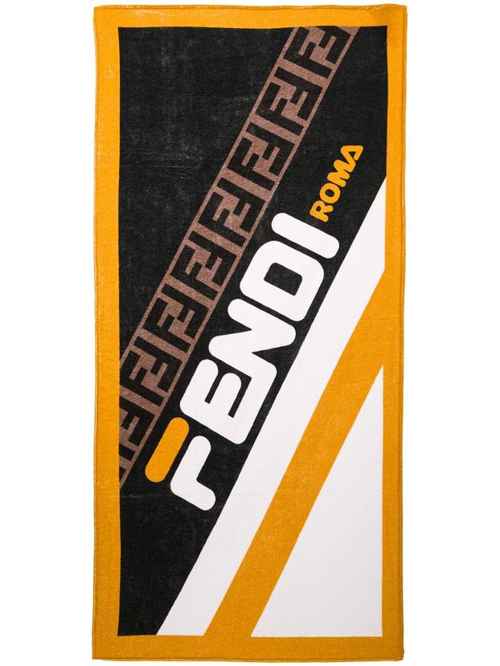 Fendi Logo Beach Cover-up - Black
