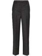 Prada Straight-leg Check Trousers - Grey