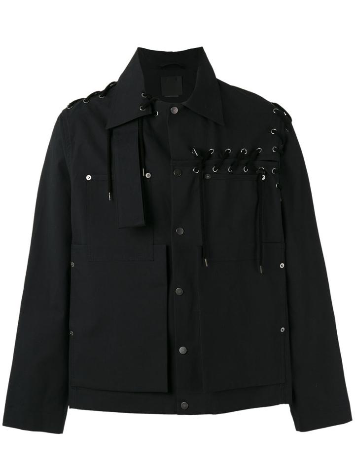 Craig Green Lace Detail Jacket, Men's, Size: Small, Black, Cotton